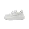Zapatillas blancas de suela gruesa para mujer 2026 nuevo modelo tendencia ins primavera versátiles plataforma ligeras casual deportivas para aumentar altura zapatos de mujer