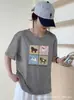 Camiseta Feminina Loose de Algodão Bambu com Gola Redonda e Manga Curta de Guangzhou, Versátil e Emagrecedora, Direto da Fábrica