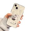 Coelho de Chá de Leite Adequado para iPhone 17 Pro Max Transparente Apple 16 Capa de Celular 15 Plus Estilo Fofo 14 Menina 13