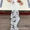 Nova Renda de Corda de Osso com 5cm de Largura, Malha Bordada com Miçangas, Decoração DIY Feita à Mão para Cortina, Saia, Punho