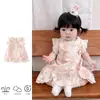 Mameluco Vestido de Verano Delgado para Niñas Pequeñas, Vestido de Princesa para Bebés, Atuendo para Celebración de Luna Llena y Cien Días en Verano