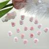 Begônia Rosa Esculpida Joias para Nail Art Resina Luminosa Mista Acessórios para Nail Art Rosa Acessórios para Brincos Atacado
