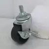 Ruedas de PP Negras de 1.5 pulgadas Ruedas Pequeñas de PP de 1 pulgada 1.2 pulgadas 2 pulgadas 2.5 pulgadas 3 pulgadas Ruedas Giratorias Instalación Fácil