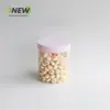 Frasco de Plástico para Alimentos de 490 ml con Tapa de Aluminio para Mascotas, Frasco Sellado, Frasco Redondo para Envasado de Alimentos, Botella Transparente de Almacenamiento