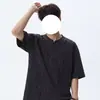 Camiseta de Manga Corta a Cuadros con Media Botonadura para Hombre, Moderna de Verano, Nueva, Versátil, Diseño Holgado, Moda para el Trabajo