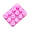 12 Moldes para Pasteles con Forma de Flor, Gelatina Blanca, Capacillos para Muffins de Repostería, Moldes de Silicona para Hornear, Resistentes a Altas Temperaturas, para Uso Doméstico