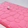 Alfombrilla de suelo de adoquines Amazon transfronteriza Alfombrilla absorbente para pies de baño Alfombrilla de puerta de vellón de coral Antideslizante Absorbente Algodón viscoelástico Color sólido