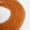 Nuevo Vidrio Imitación Jade Cuentas Sueltas Hielo Transparente Color Puro DIY Pulsera Collar Accesorios Accesorios de Joyería Fabricante Cabello Recto Cuentas Redondas