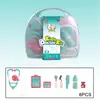 Casa de Juegos Educativa para Educación Infantil Transfronteriza, Set de Juguetes de Herramientas Médicas de Simulación, Caja de Almacenamiento para Juego de Roles, Escucha e Inyección