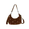 Bolsa de Ombro Grande de Veludo Retro Nova de Alta Qualidade, Bolsa de Axila, Bolsa Tote Casual Versátil para o Dia a Dia
