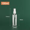 Frasco de Spray de Plástico Transparente Personalizado pet Engarrafamento de Álcool Frasco Cosmético Frasco de Spray com Pressão