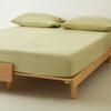 Conjunto de Lençol de Cama de Algodão Puro de Fibra Longa de Alta Qualidade com Elástico, Cobertor de Cama Escovado 100% Algodão, Lençol de Cama Tatami, Novo Modelo 2026, Conjunto de Três Peças