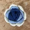 Flor de Hilo Hecha a Mano Cabeza de Rosa Crochet Patrón Nuevo Versión de Muestra Prenda Semi-Terminada Accesorios Tejido Algodón de Leche