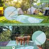 Estera de camping personalizada para RV, hecha de tubo de polipropileno trenzado, antienvejecimiento y resistente a la humedad, para exteriores, para jardín, patio y césped.