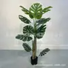 Planta artificial de bambú con forma de caparazón de tortuga albina en maceta, plantas verdes falsas de ajuste suave, decoración de paisajismo para interior, ventana, porche, bonsái de suelo, estilo europeo