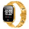 Compatible con Fitbit Versa/Versa2/Lite H Tipo Correa de acero inoxidable Hebilla de mariposa Correa de acero Correa de reloj