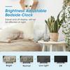 Amazon cross-border venda quente criativo telefone móvel carregamento de tela grande espelho despertador digital eletrônico LED display relógio eletrônico