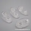 Ponto 2cm fivela de nariz de porco macia em PVC película transparente de dois furos Oval borracha macia cordão de ajuste de nariz de porco fivela