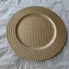 Fábrica de comercio exterior lámina plástico plato plateado plato boda fiesta Navidad plato principal chasis plato cargador