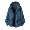 Cortavientos Masculino con Cuello Alto Nylon Elástico en Cuatro Direcciones Deportes al Aire Libre Casual Conjunto de Chaqueta Malla Primavera y Otoño Cárdigan Superior Unisex
