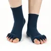 Calcetines Japoneses y Coreanos de Dedos Separados Masaje de Salud Yoga Calcetines de Cinco Dedos para Mujer Calcetines Suaves de Algodón de Nitrilo Calcetines Abiertos