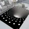 Alfombra de vórtice visual 3D wish transfronteriza trampa estéreo ilusión alfombrilla de dormitorio alfombra de mesa de centro de sala de estar en stock
