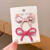 Presilha de Bico de Pato Rosa com Bolinhas para Cabelo Infantil Estilo Coreano Presilha para Franja Presilha Lateral da Testa Grampo de Cabelo Grampo para Meninas
