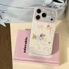 Funda para Teléfono de Caricatura Rosa Linda Adecuada para iPhone 17 Pro Max Apple 16 Pastel Dachshund 17 Anti-Caídas