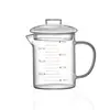 Vaso de Vidrio Resistente al Calor Personalizable con Taza Graduada, Matraz Medidor de Gran Capacidad, Vaso de Vidrio de una Sola Capa para Hornear en la Cocina y Uso Profesional