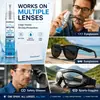 Gafas KineShineX Spray Antivaho Impermeable 20ml Agente Antivaho para Lentes Solución de Cuidado a Prueba de Lluvia con Paño Libre de Polvo