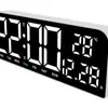 Nuevo Reloj Despertador de Pantalla Grande, Reloj de Escritorio LED Simple, Reloj Creativo, Reloj de Escritorio de Tamaño Grande, Se Puede Colgar 0707