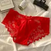 Ventas Directas de Fábrica Transfronterizo Nuevo Sexy Encaje con Lazo Tanga Verano Delgado Hueco Tiro Bajo Ropa Interior para Mujer