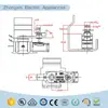Accesorios para Electrodomésticos Sartén Eléctrica para Parrilla Control de Temperatura Interruptor Metálico Mecánico de Temperatura Ajustable Fábrica Mayorista