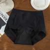 Cintura Média Hip-Wrap Calcinha Feminino Puro Algodão Virilha Anti-Bacteriano Traceless Levantamento de Quadril Abdômen Dobra Cuecas de Tamanho Grande para Meninas Gordinhas Outono e Inverno