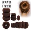Nylon para el cabello Donut Anillo para el cabello tocado bola rizador de pelo nueva flor pulsera herramienta para recogido del cabello accesorios para el cabello anillo para el cabello