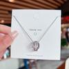 Moda Japonesa y Coreana Collar de Acero de Titanio ins de Alta Gama Lujo Ligero Diseño de Nicho Cadena para Clavícula Sencilla Versátil Gargantilla