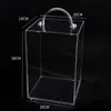 Caja de Regalo Transparente de Acrílico, Caja de Empaque de Frutas y Flores, Caja de Exhibición de Flores Eternas para Día de San Valentín Cumpleaños, Caja de Regalo de Rosas