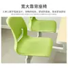 Mesa y Sillas Integradas para Comedor, Área de Comedor para Personal de Comedor Escolar, Mesa de Comedor Impermeable Integrada de Cuatro Plazas para Restaurante