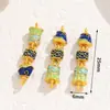 Pingente de Cadeado Gato da Sorte Chinês Tradicional Banhado a Ouro 18K Acessório de Joia Estilo Chinês DIY