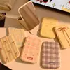 Espejo plegable portátil muy elegante con diseño de lazo, espejo compacto de viaje estilo ins, espejo de escritorio, espejo de maquillaje