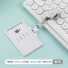 Juego de tarjetas de aleación de aluminio horizontal de tamaño pequeño, tarjeta de trabajo de enfermera, médico, insignia, certificado, etiqueta, clip comercial de metal