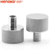 Filtro Distribuidor Difusor de Burbujas Finas de 30 Micrones de Oxígeno Ozono Acero Inoxidable Sinterizado en Polvo 316L Hengge