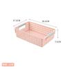 Cesta de almacenamiento de plástico para escritorio, caja de almacenamiento de juguetes para jardín de infantes, archivador de refrigerios portátil, cesta organizadora de artículos diversos y cosméticos