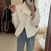 Gabardina corta de alta gama para mujer, nuevo modelo 2026, diseño holgado con cuello alto ceñidor a la cintura, chaqueta casual, top de moda