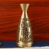 Garrafa de vinho de latão pote de vinho dragão e fênix taça de vinho separador de vinho vinho morno vinho quente cobre puro retro pequenos ornamentos decoração de casa escritório