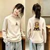 2026 Otoño/Invierno Camiseta Térmica de Manga Larga Base para Niñas Bebé Cálida Parte Superior Cepillada Ropa Nueva para Niños