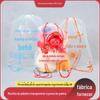 Saco de armazenamento do brinquedo boneca de pelúcia transparente plástico cordão saco de embalagem boneca de pano urso à prova de poeira à prova de umidade saco de mochila