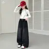Jeans con Gradiente de Pedrería para Niñas 2026 Otoño Nuevo Estilo Elásticos de Pierna Ancha Sueltos Casuales Ropa Infantil