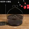 Caja de incienso repelente de mosquitos de hierro forjado creativo, bandeja de incienso repelente de mosquitos ignífuga anti-quemaduras con tapa, estufa de aromaterapia para interiores domésticos, bandeja de incienso repelente de mosquitos con cenicero