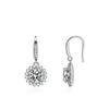 Nuevos aretes suaves de gota de agua micro incrustados con circonita de color gancho para la oreja femenino arete largo productos fabricantes suministro transfronterizo
